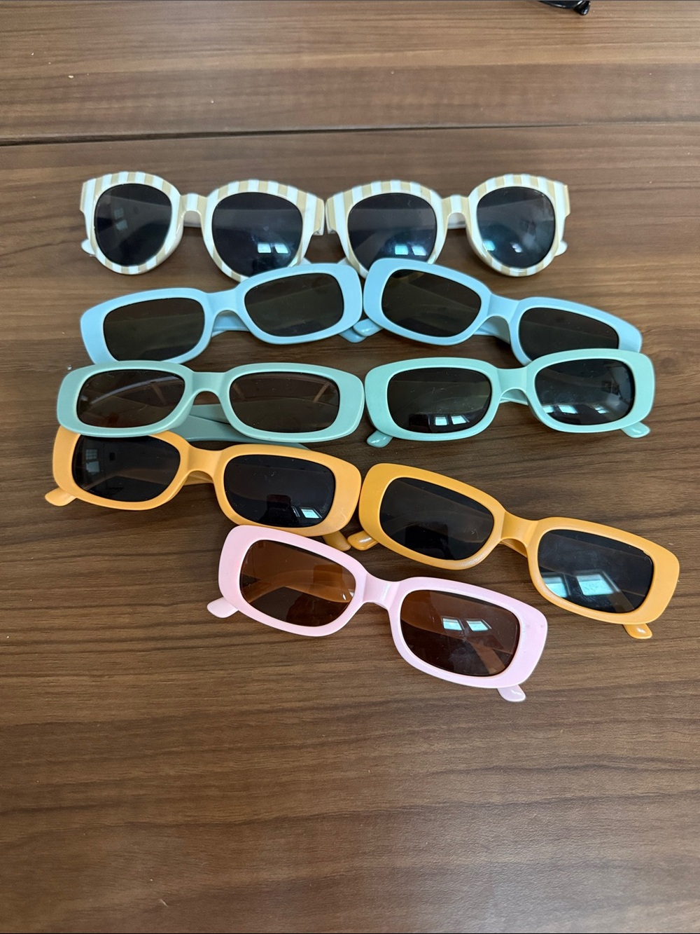 Bundle of Kids Retro Rectangle Sunglasses